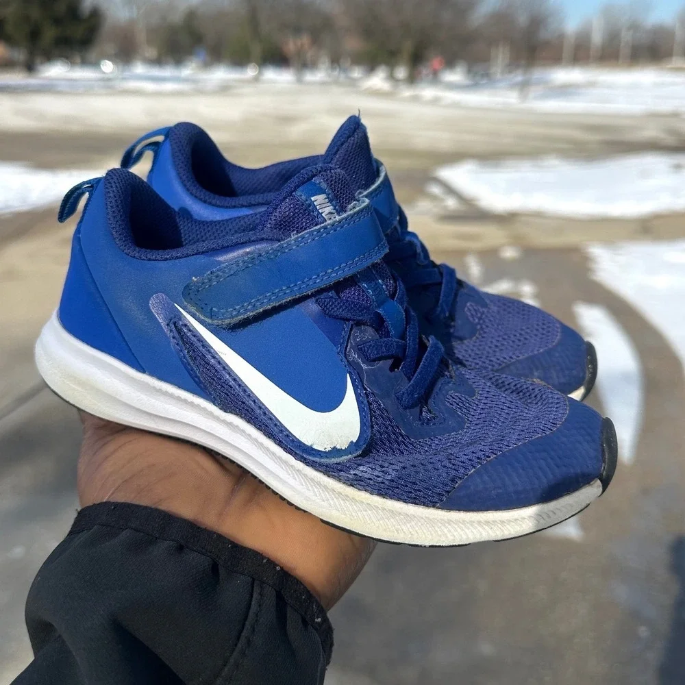 Nike Downshifter 9‎ Toddler Boy Sneakers Size 12 Blue Shoes
